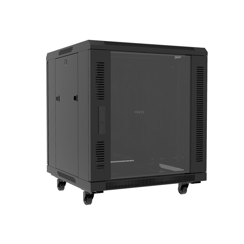 12u 600*600 Server Rack Network Cabinet Ip20 Cold Rolled Steel Material Cabinet