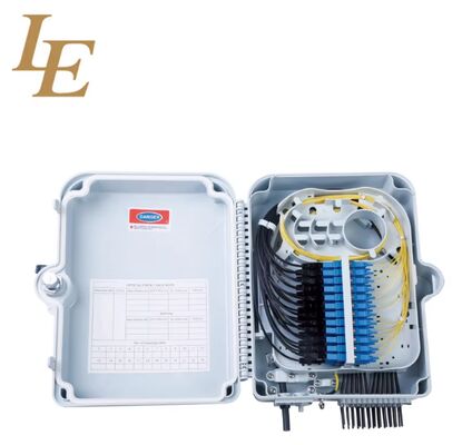 Outdoor FTTH Fiber Distribution Box, 32 Ports Wall Mount ABS Splice Closure for Optical Network