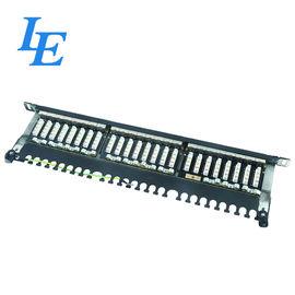 UTP 96 Port Patch Panel Cat6 IDC Contact Material Phosphor Bronze Long Lifespan