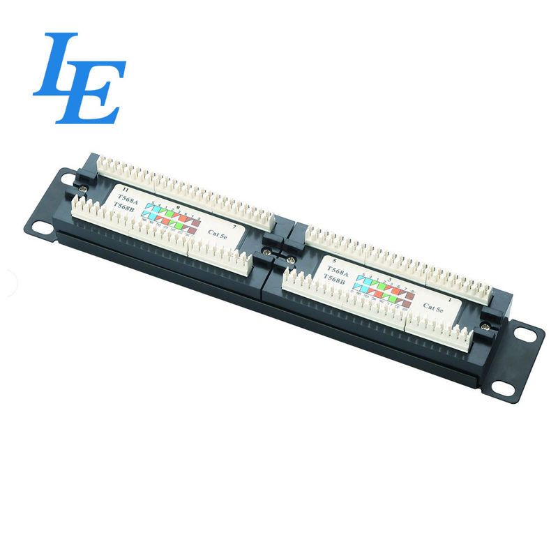 Cat6 24 Port Network Patch Panel RJ45 Ethernet Network Rackmount